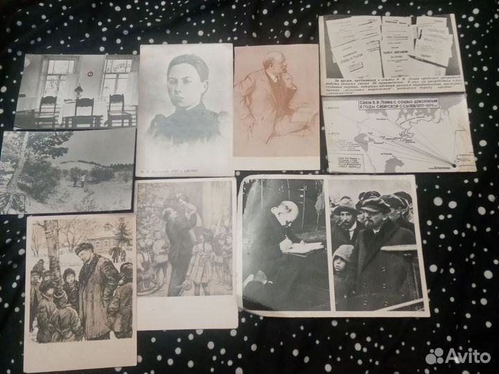 Открытка с лениным