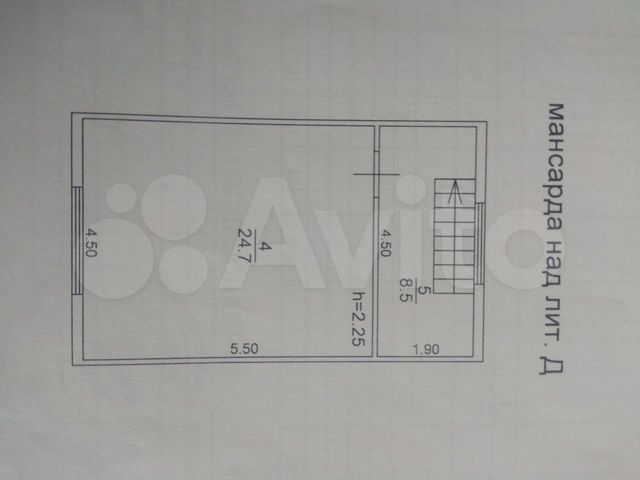 Дом 65 м² на участке 3 сот.