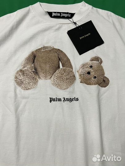 Новая белая футболка оригинал Palm Angels Bear M