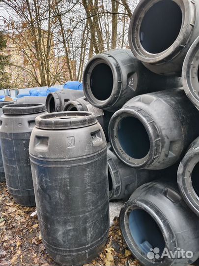 Бочки 260 литров черные пищевые