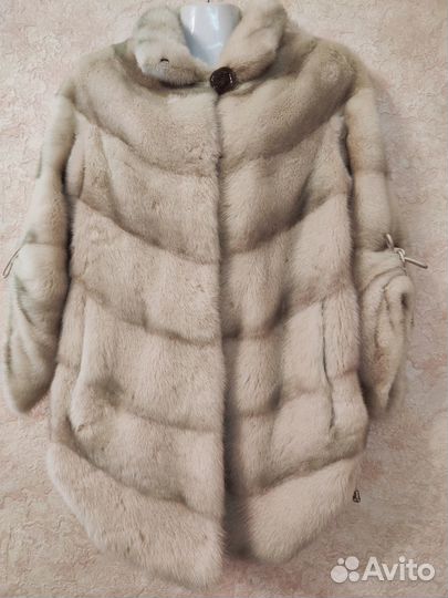 Норковая шуба поперечка