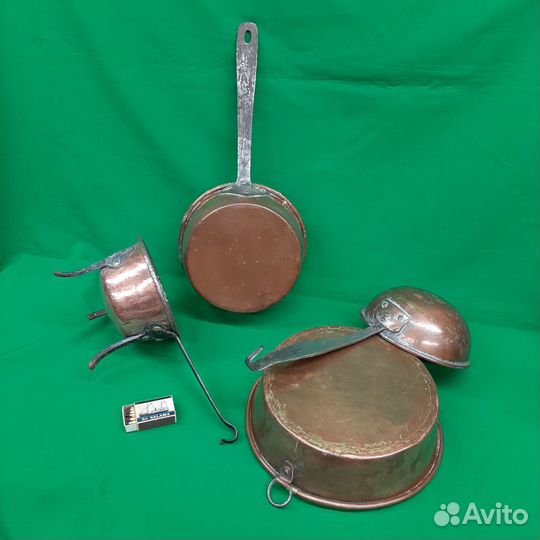 Посуда медная старинная Швеция