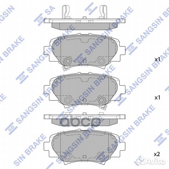 Колодки тормозные задние SP1730 Sangsin brake