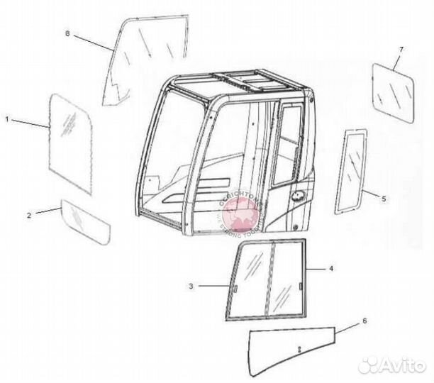 Стекло 903-00071B