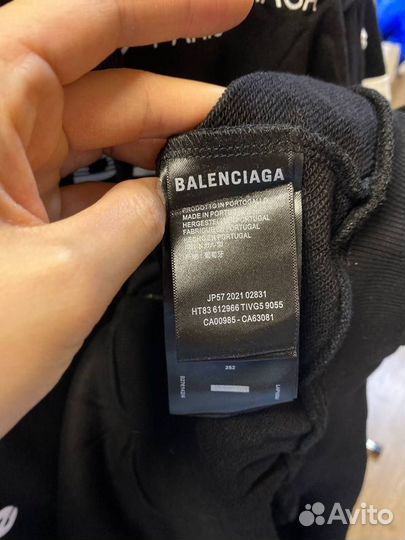 Balenciaga худи eXtr3me оверсайз топ