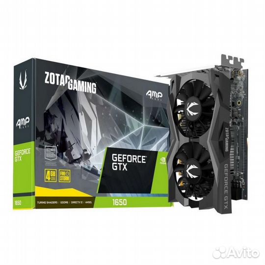 Видеокарта Zotac GTX1650 AMP Core 4GB 128bit gddr6