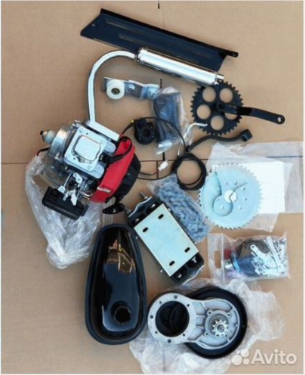 Веломотор 4-х тактный ременной редуктор