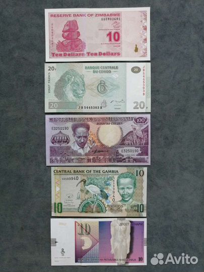Банкноты разных стран пресс