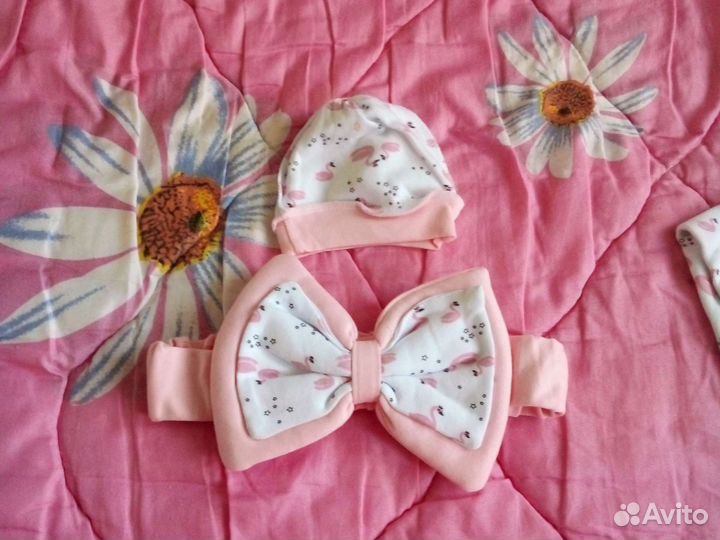 Комплект на выписку для девочки лето