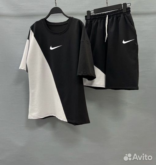 Летний мужской костюм Nike шорты + футболка