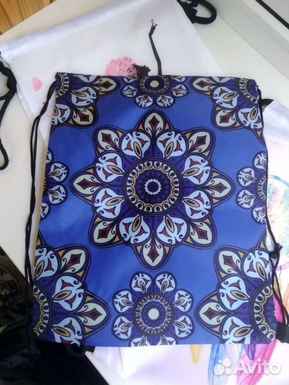 Мешок для обуви, отдел на шнурке