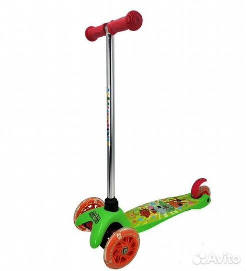 Самокат детский трехколесный со светящимися колеса