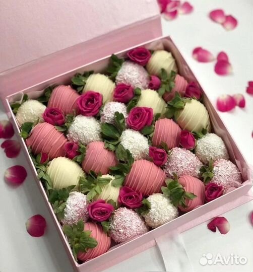 Клубника в шоколаде букеты подарок девушке