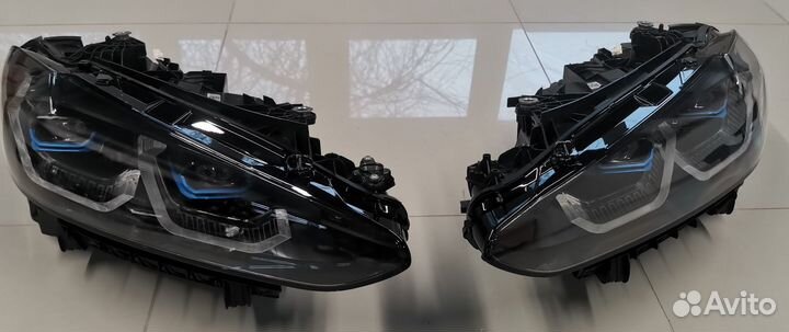 Bmw M3 G80 M4 G82 фары laser shadow Black