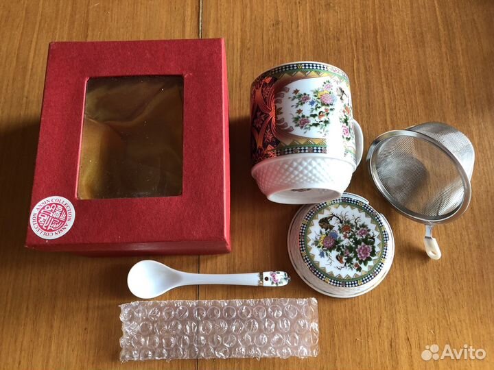 Кружка китайская заварочная с ложкой