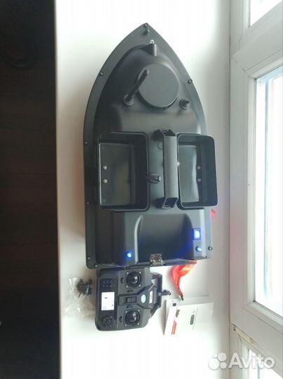 Прикормочный кораблик с gps 16 точек, fish 18