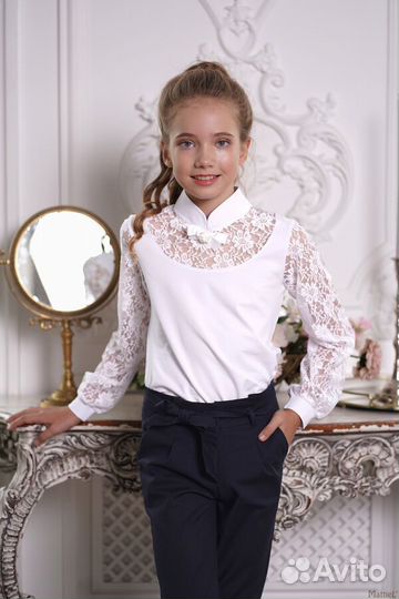 Красивая школьная блузка