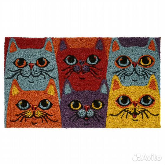 Коврик vortex Котики 35х60см 15мм кокос, пвх
