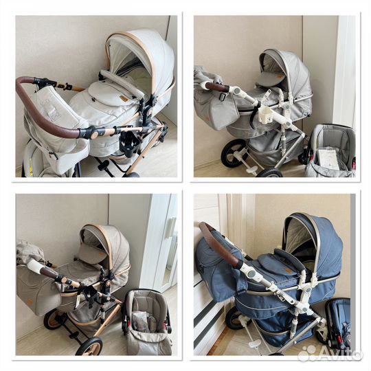 Коляска 3 в 1 новая luxmom 518