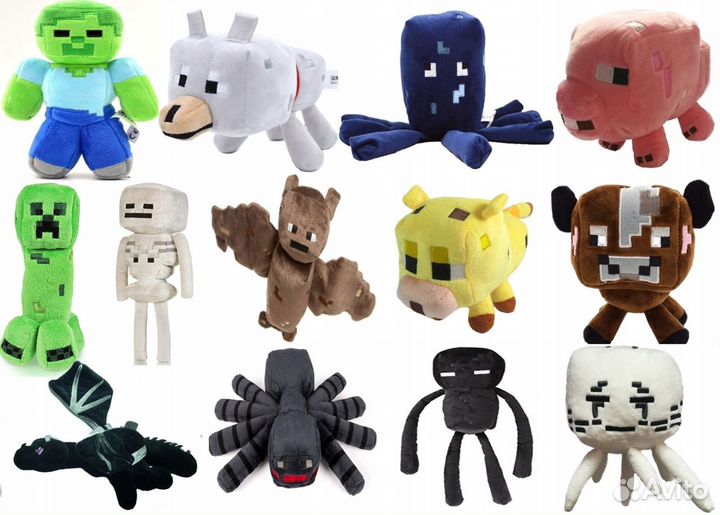 Мягкая игрушка Майнкрафт в ассортименте