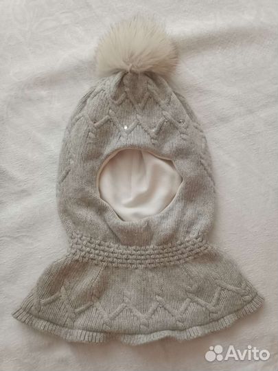 Шапка шлем для девочки 48 50