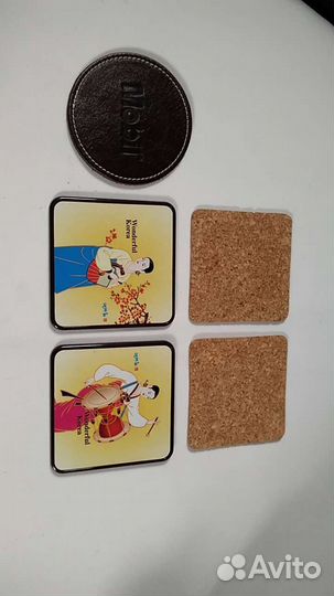 Сувенирные костеры из Греции, Кореи и, Mobil