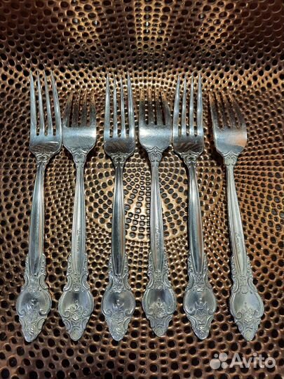 Вилки мельхиоровые столовые с серебрением