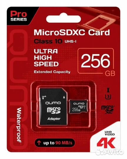 Карта памяти qumo microsdxc Class 10 256GB U3