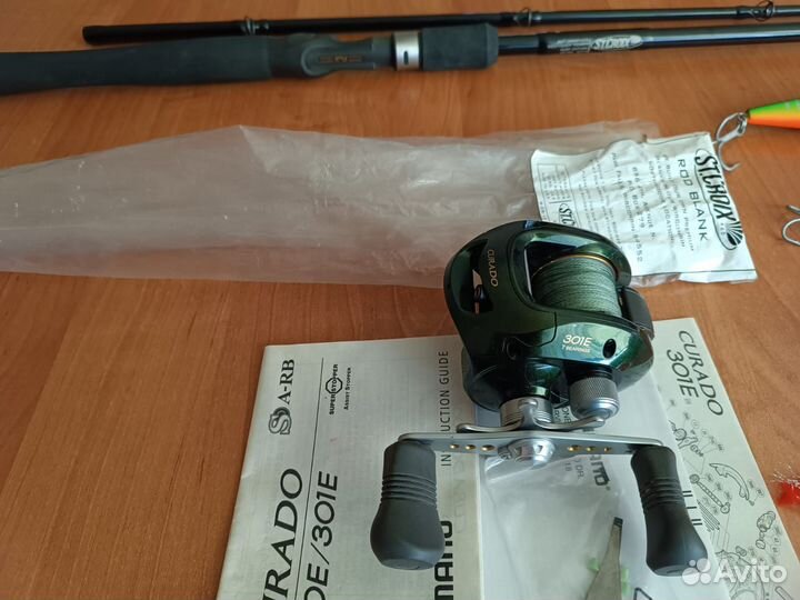 Shimano curado 301e и st.croix 2m70mhf2 3/4-3