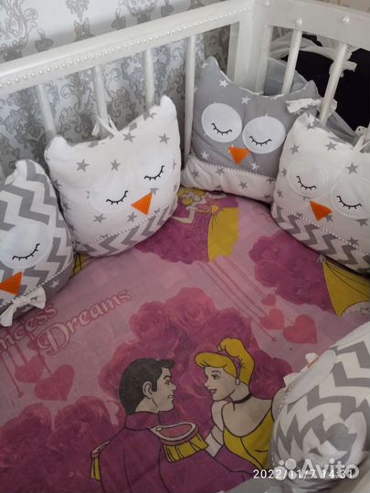 Бортики в кроватку