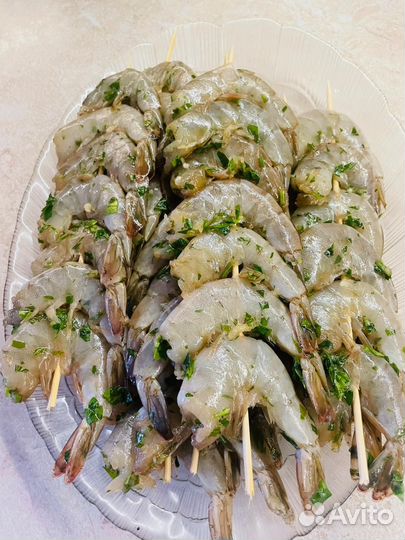 Креветки Тигровые рыба икра