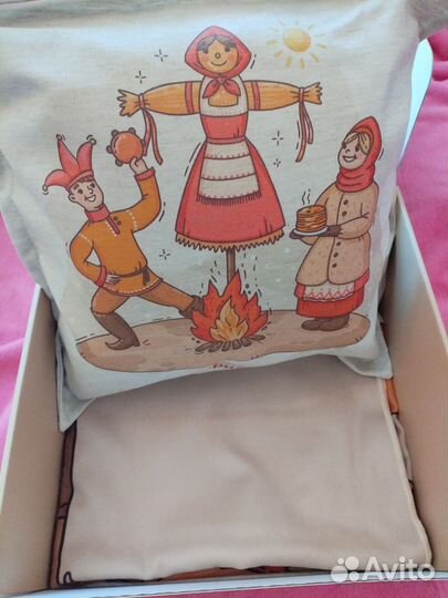 Набор Плед и подушка Масленица Миллион призов