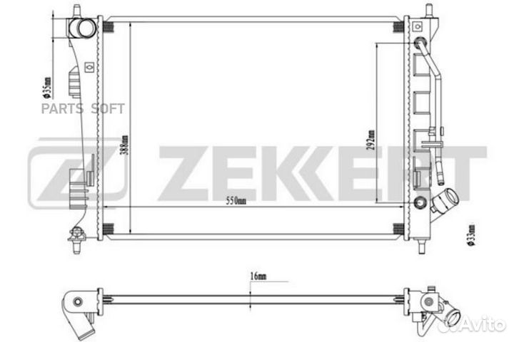 Радиатор охлаждения Хендай Элантра V 11