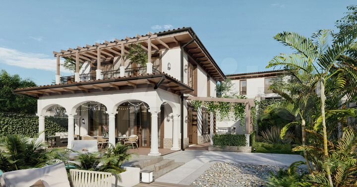 Коттедж 196,8 м² на участке 8,8 сот.