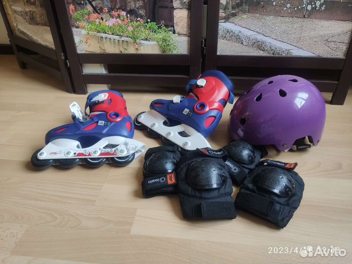 Роликовые коньки и Шлем