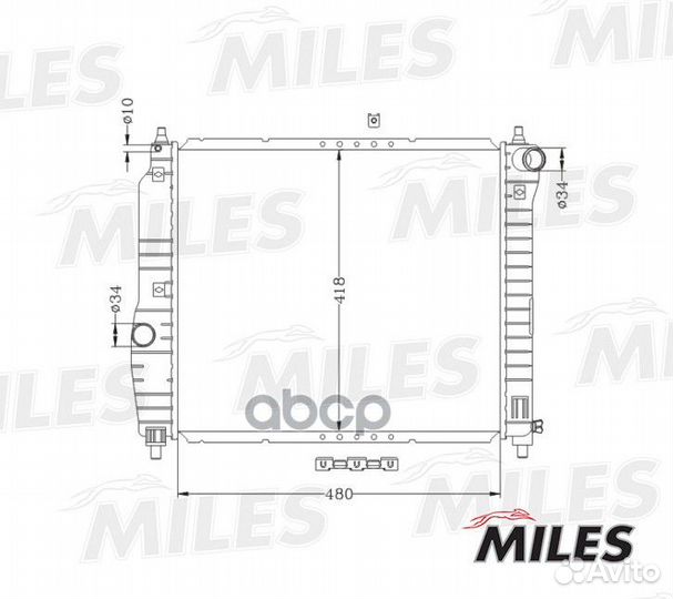 Радиатор (механическая acrm023 Miles