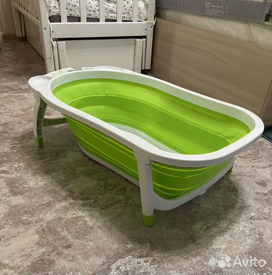 Складная ванночка для купания + горка и гамак