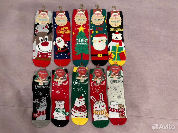 Новогодние носки