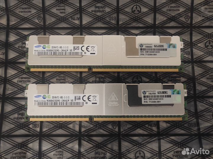 Серверная DDR3 ECC REG планки по 32 Гб Samsung