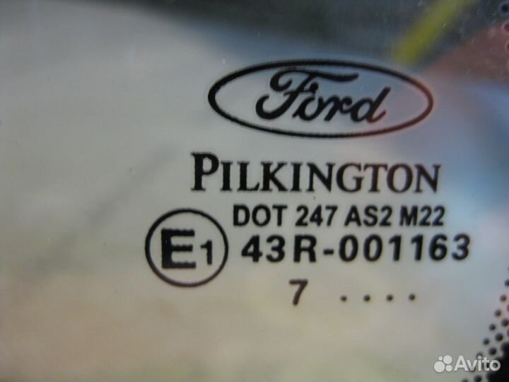 Стёкло (глухое) заднего крыла правое Форд Фьюжн