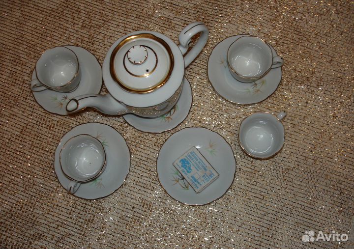 Кофейный набор для черного кофе на 4 персоны