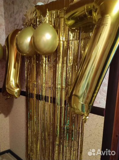 Фольгированные шары -число 17 (цифры 1 и 7)