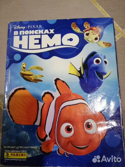 Журнал для наклеек В поисках немо