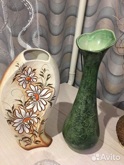 Вазы для цветов, салатники, сухоцвет