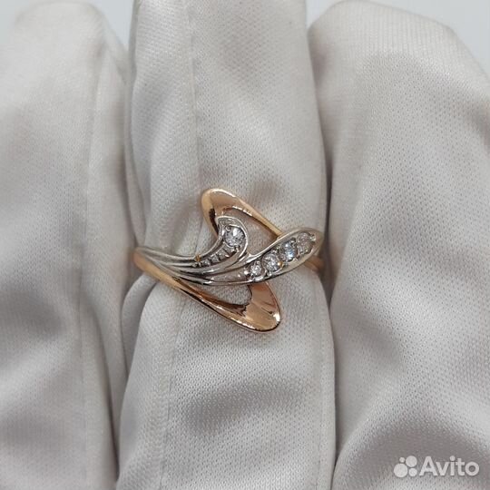 Золотое кольцо с камнем 16,5р