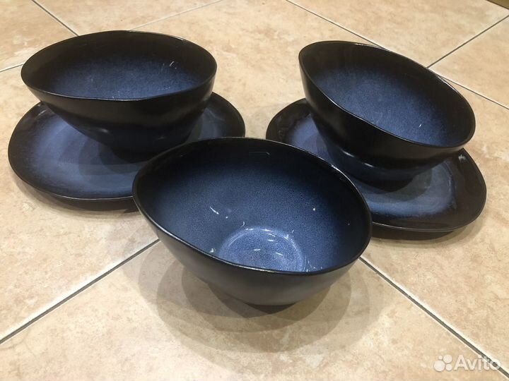 Набор посуды 5 предметов. Керамика. Португалия