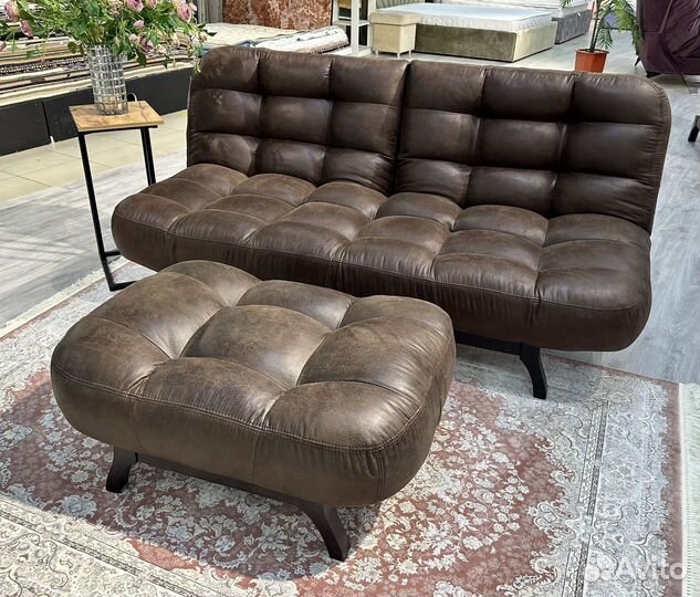 Диван в скандинавском стиле + Пуф 