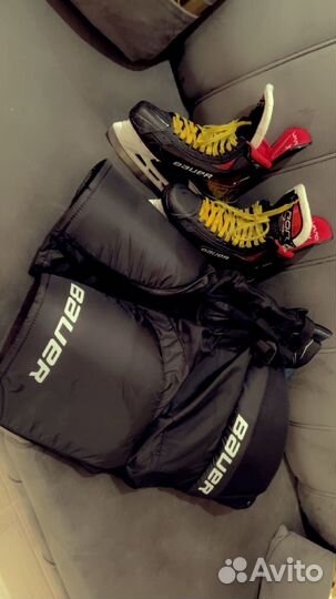 Хоккейные шорты sr m bauer и коньки Vapor 3X PRO