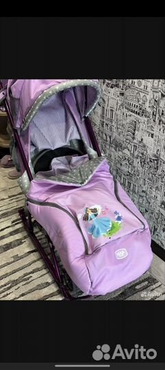 Детские санки коляска