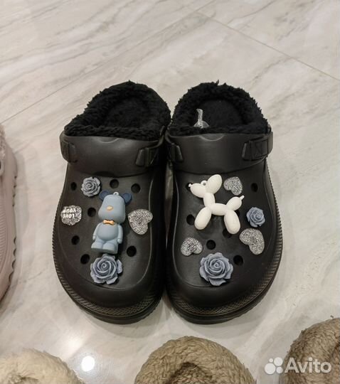 Crocs сабо утепленные